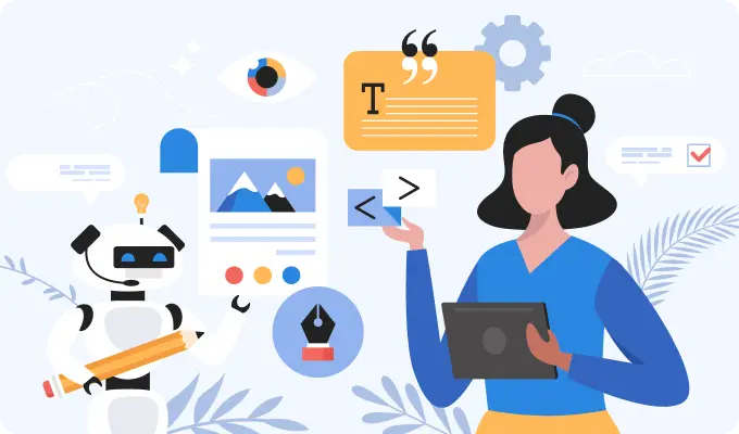 AI関連の資格を示すイラスト