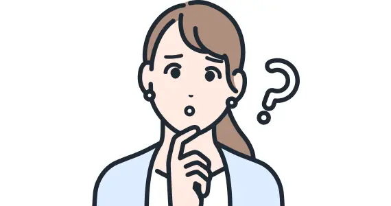 悩む女性のイラスト